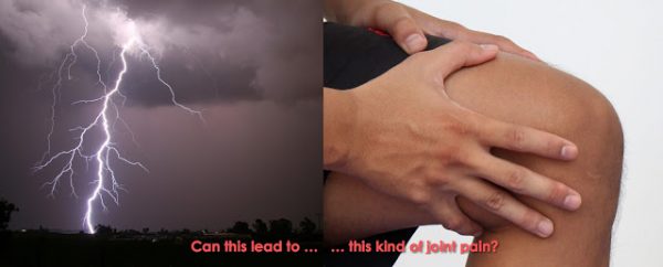 Answer:  Weather causes pain?