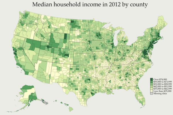 Answer:  How do you plot out data by region? The case of regional boundaries.